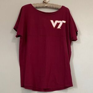 Virginia Tech Women's Burgundy Short Sleeve Tee